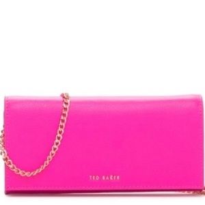 Ted Baker London leather wallet shoulder strap